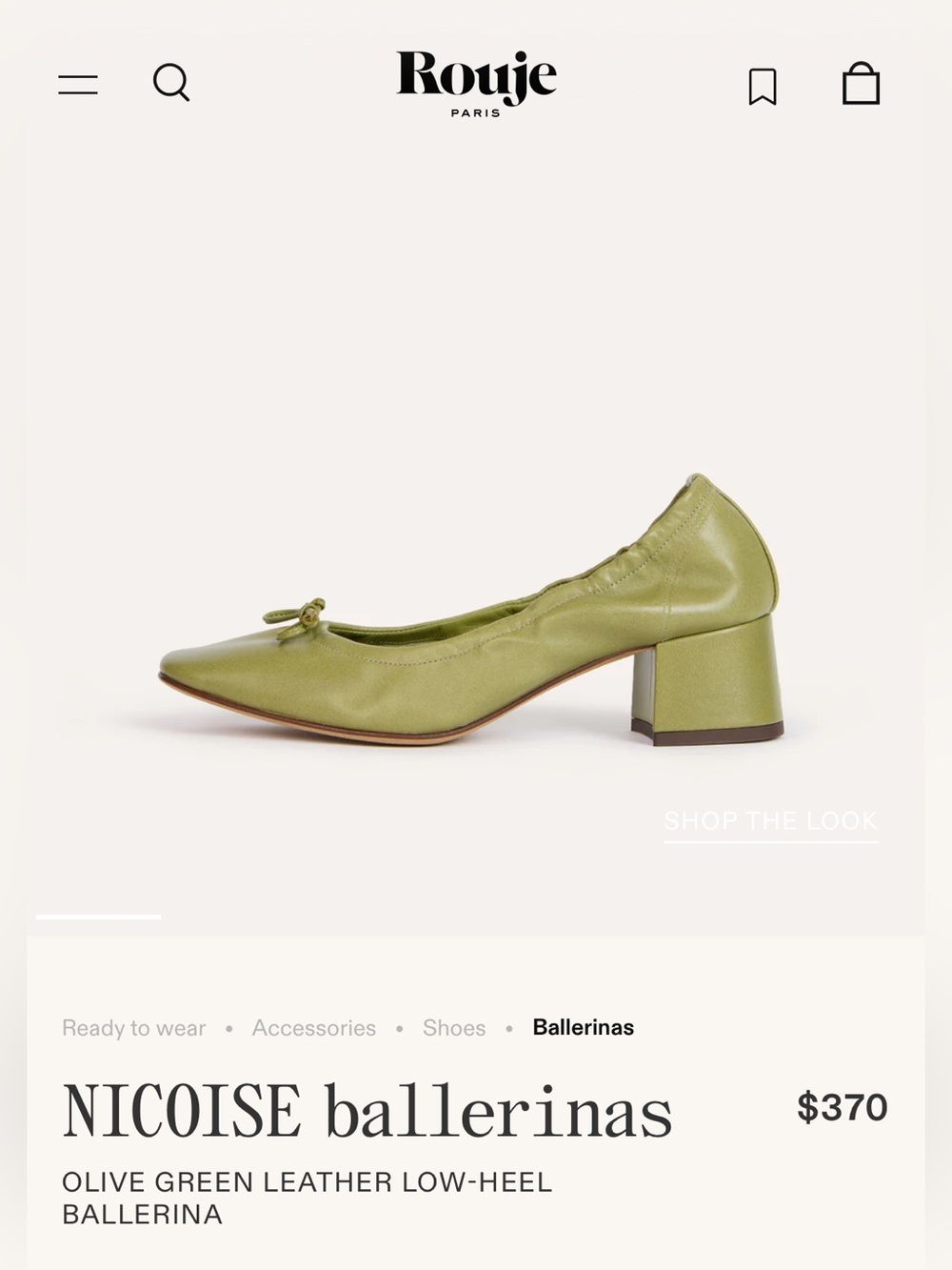 ISO Rouje Nicoise ballerinas 38